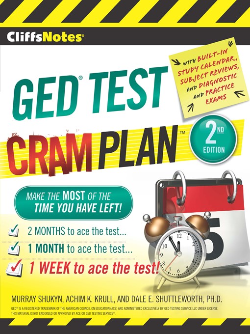Title details for CliffsNotes GED Test Cram Plan by Murray Shukyn - Available